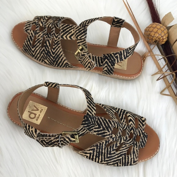 DV by Dolce Vita Shoes - DV Dolce Vita Nanette Animal Print Sandals